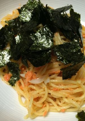 なんにもないときの鮭パスタ-レシピのメイン写真
