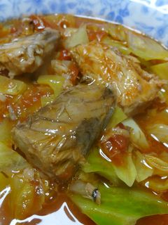 サバ水煮缶とトマトのスープ-レシピのメイン写真