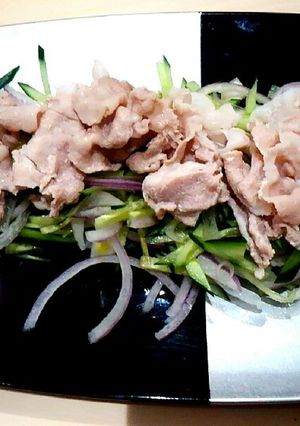 しゃぶしゃぶ豚肉の棒々鶏風サラダ-レシピのメイン写真