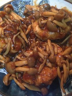 きのこソースのチキンハンバーグ-レシピのメイン写真