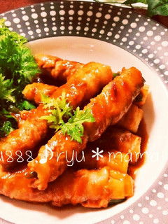 長芋とインゲンの肉巻きスティック♪-レシピのメイン写真
