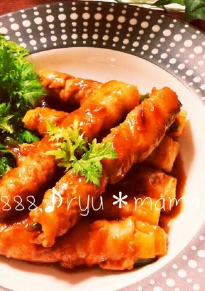 長芋とインゲンの肉巻きスティック♪-レシピのメイン写真