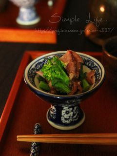 おつまみに菜の花とホタルイカの酢味噌和え-レシピのメイン写真