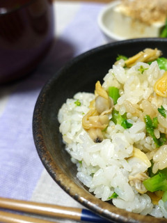 春の混ぜご飯〜あさりと菜の花で-レシピのメイン写真