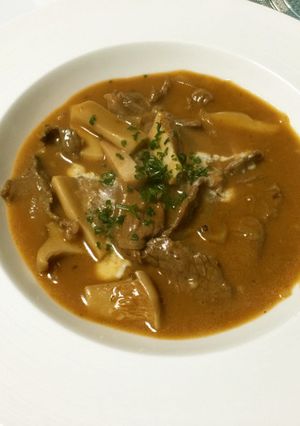 ビーフストロガノフ風-レシピのメイン写真