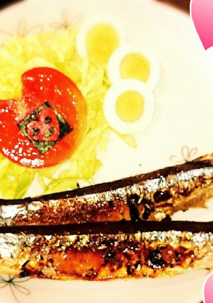 超簡単冷凍無塩秋刀魚焼きとハサミで下拵え-レシピのメイン写真