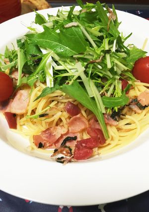しらすと梅と大葉のパスタ-レシピのメイン写真