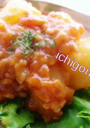 ジャガイモとひき肉のトマト煮-レシピのメイン写真