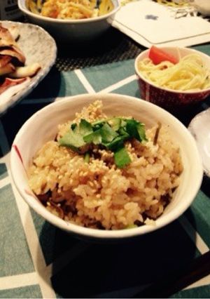 桜えびと塩昆布の炊き込みご飯-レシピのメイン写真