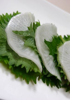 簡単おつまみおやつ♪大根大葉の梅包み-レシピのメイン写真