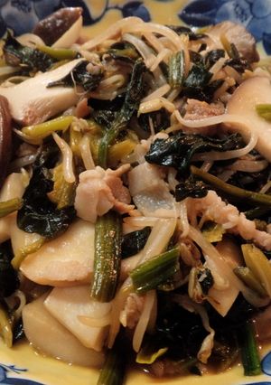 減塩♪エリンギとほうれん草のポン酢炒め-レシピのメイン写真