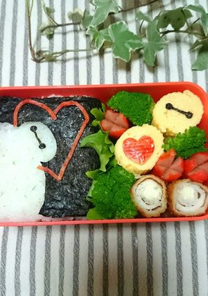 簡単キャラ弁☆ひょっこりベイマックス★-レシピのメイン写真