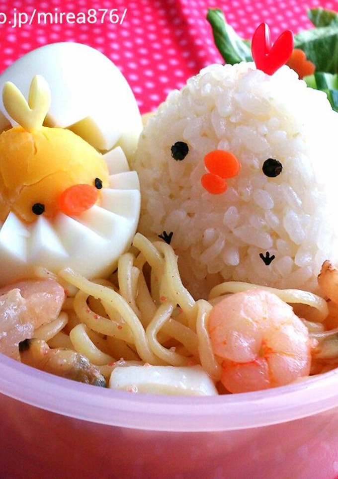 キャラ弁 焼きそばのおうちでコケピヨ♡-レシピのメイン写真