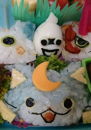時短！妖怪ウォッチコマさん弁当♪-レシピのメイン写真