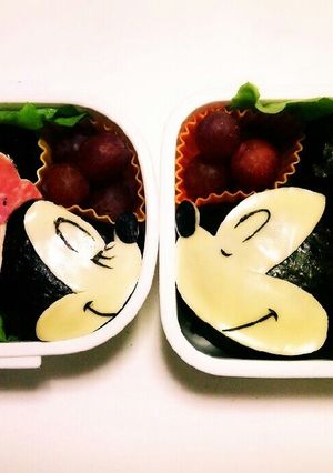 ★☆キャラ弁：ミッキー＆ミニー☆★-レシピのメイン写真
