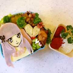 รูปของ アイカツ❗️の氷上スミレのキャラ弁❤️