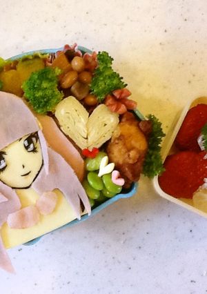 アイカツ❗️の氷上スミレのキャラ弁❤️-レシピのメイン写真