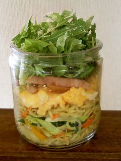 ジャーサラダ焼そば弁当-レシピのメイン写真
