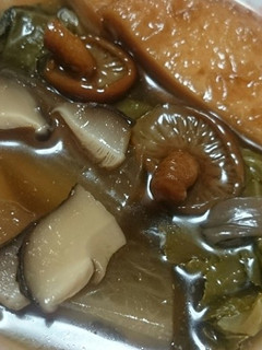 からし菜、4種きのこ、はんぺん等スゴ旨煮-レシピのメイン写真