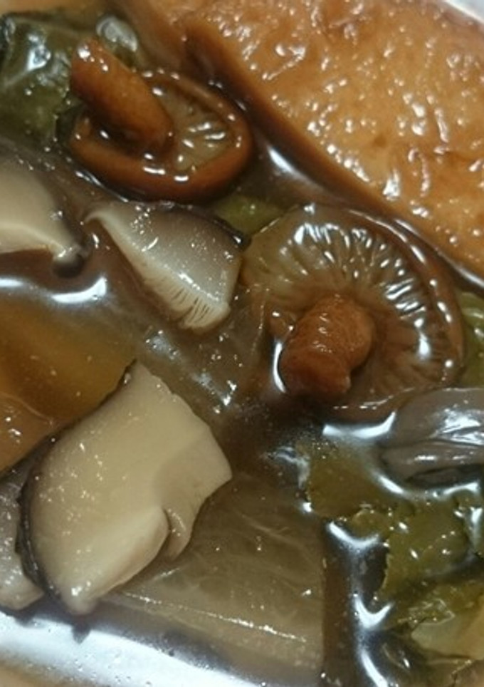 からし菜、4種きのこ、はんぺん等スゴ旨煮-レシピのメイン写真