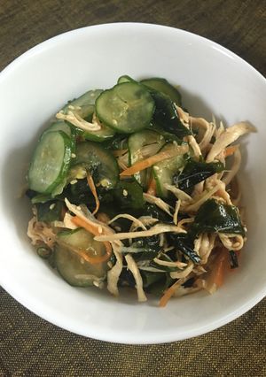 簡単ヘルシー！鶏むね肉の中華風酢の物！-レシピのメイン写真