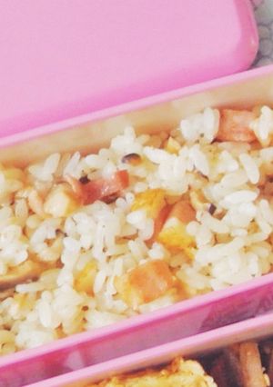 お弁当に☆ベーコンと椎茸の洋風混ぜごはん-レシピのメイン写真