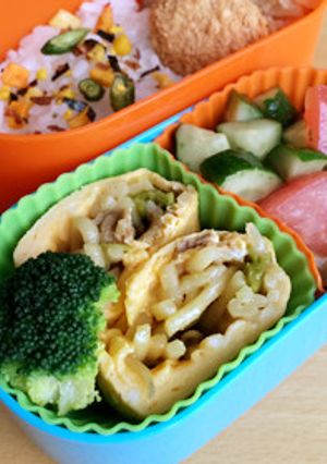 冷めてもおいしい！焼きそば入りたまご焼き-レシピのメイン写真