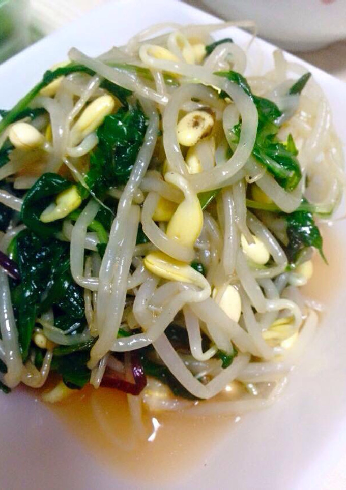 簡単☆豆もやしとほうれん草のナムル-レシピのメイン写真