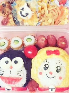 ドラえもん ドラミちゃんキャラ弁-レシピのメイン写真