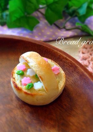 *パングラタンでお花バスケット*-レシピのメイン写真