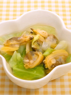 ☆春キャベツとあさりの煮物☆-レシピのメイン写真