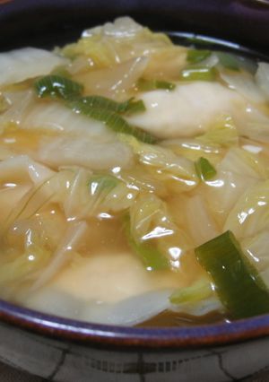 豆腐餃子の野菜あんかけスープ-レシピのメイン写真