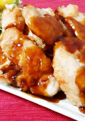 卵白でふわサク♪鶏むね肉の甘酢あん竜田-レシピのメイン写真