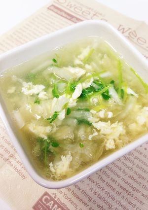 白菜の漬物で絶品スープ！-レシピのメイン写真
