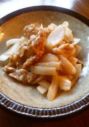 新玉と豚肉のコクうま炒め♪-レシピのメイン写真