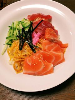 簡単おいなりさんとかんぴょうのちらし寿司-レシピのメイン写真