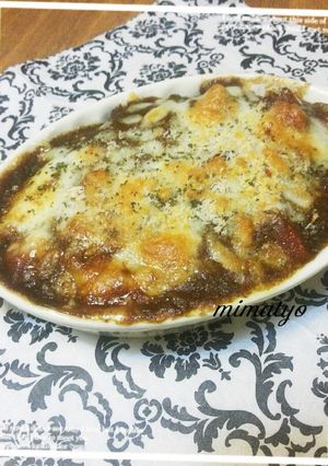所要時間10分！余りカレーで焼カレー☆-レシピのメイン写真