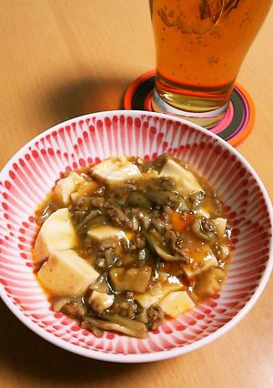 ビールおかわり！ヘルシー簡単麻婆豆腐-レシピのメイン写真