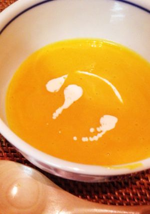レンジを使って簡単カボチャのスープ-レシピのメイン写真