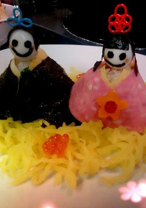 ひな祭りに簡単雛人形。-レシピのメイン写真