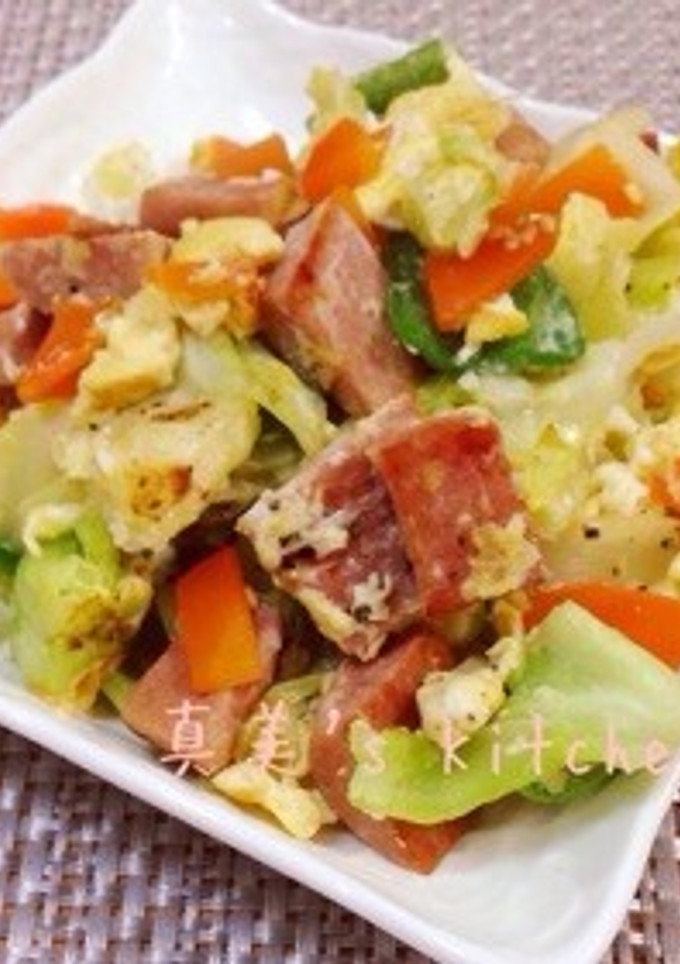 スパムの野菜炒め-レシピのメイン写真