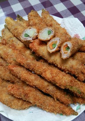 野菜巻き豚スティックフライ-レシピのメイン写真