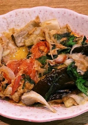 ちょいカフェ風ナスのチーズ乗せ炒め-レシピのメイン写真