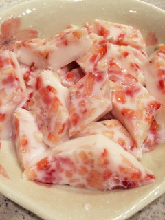 プチプチ苺の杏仁豆腐-レシピのメイン写真