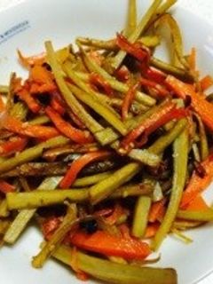 ピリ辛!簡単!きんぴらごぼう-レシピのメイン写真