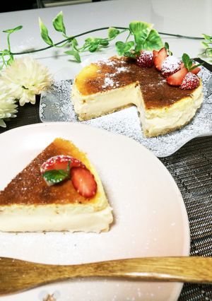 ホワイトデー!いちごカルピスチーズケーキ-レシピのメイン写真