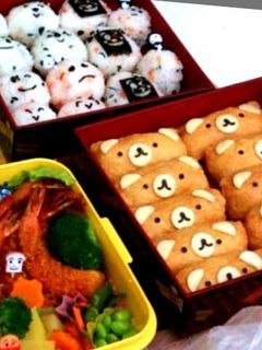 運動会お弁当☆リラックマいなり弁当-レシピのメイン写真