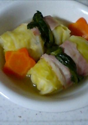 ヘルシー　豆腐・ゴマ入りロールキャベツ-レシピのメイン写真