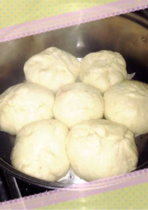 HBやHMを使って楽チン肉まん-レシピのメイン写真