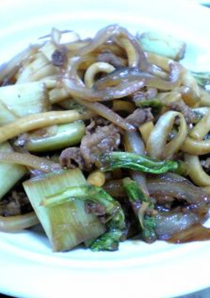 すきやき風焼きうどん-レシピのメイン写真